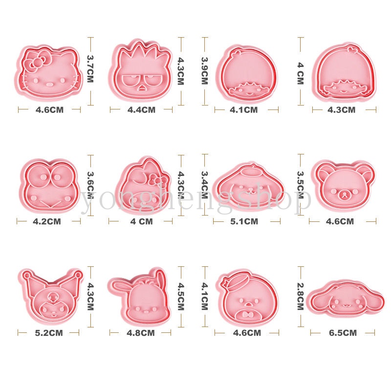 Khuôn Nhấn Bánh Quy Hình Kuromi Sanrio 3D Dễ Thương