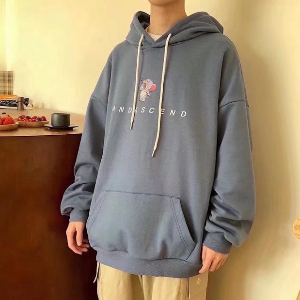 Áo hoodie dáng rộng thời trang cho cặp đôi