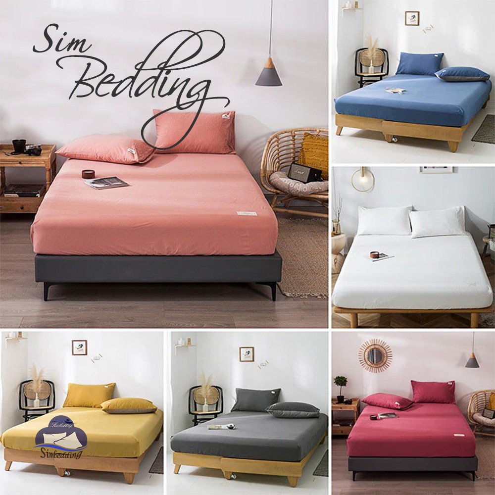 Set ga gối 💎SALE💎 Cotton Tici cao cấp Hàn Quốc Drap nệm Grap giường đủ size đủ màu đủ họa tiết simbedding