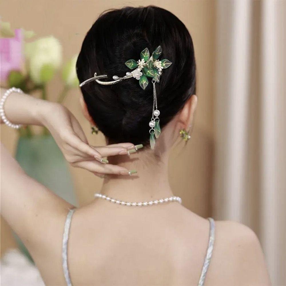 Trâm Cài Tóc Hình Hoa Phong Cách Hanfu Cổ Điển Ngọt Ngào WMES15H Cho Nữ