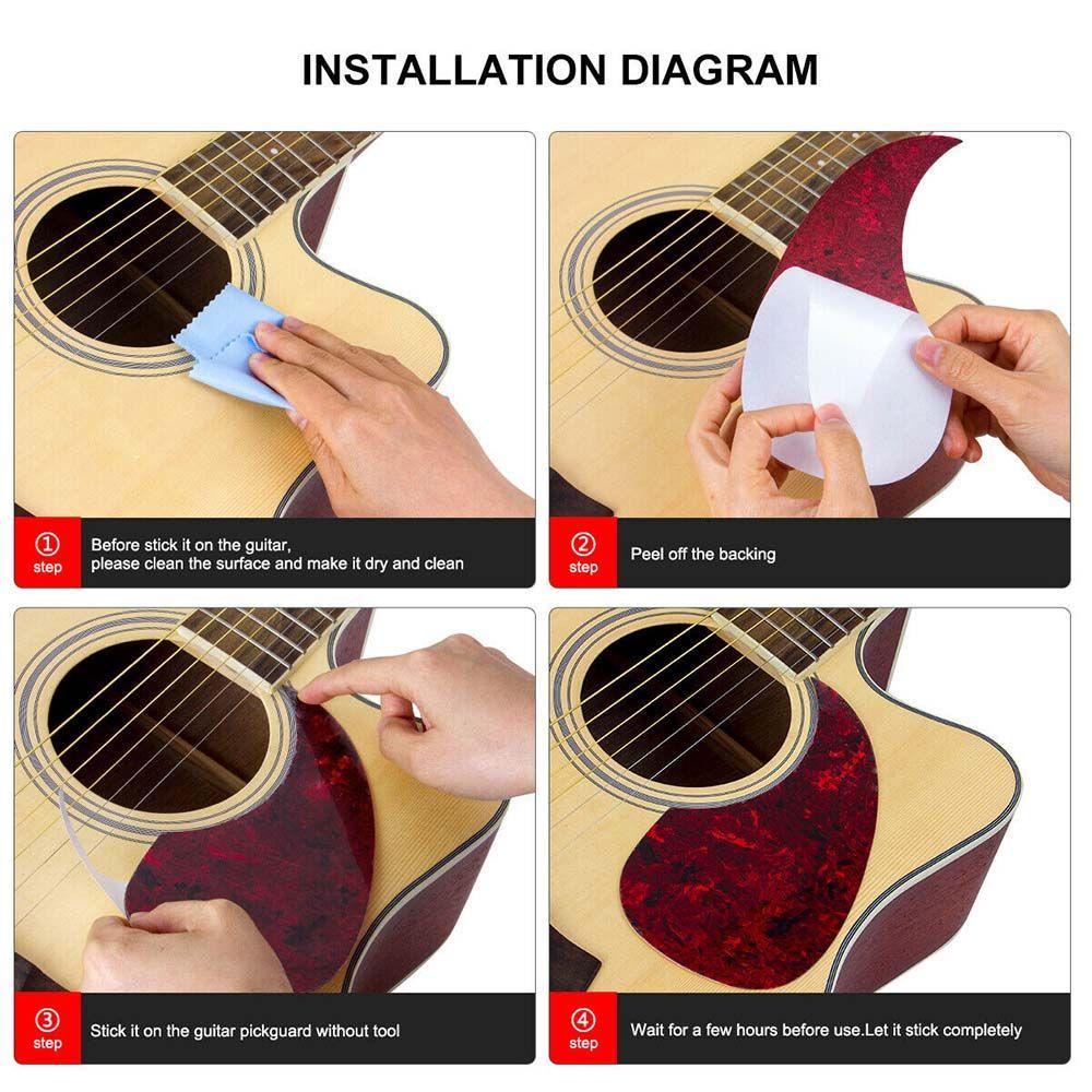 Miếng Dán Bảo Vệ Miếng Gảy Đàn Guitar Tự Dính Tiện Dụng