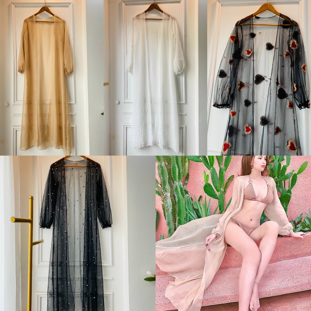 áo choàng khoác ngoài bikini