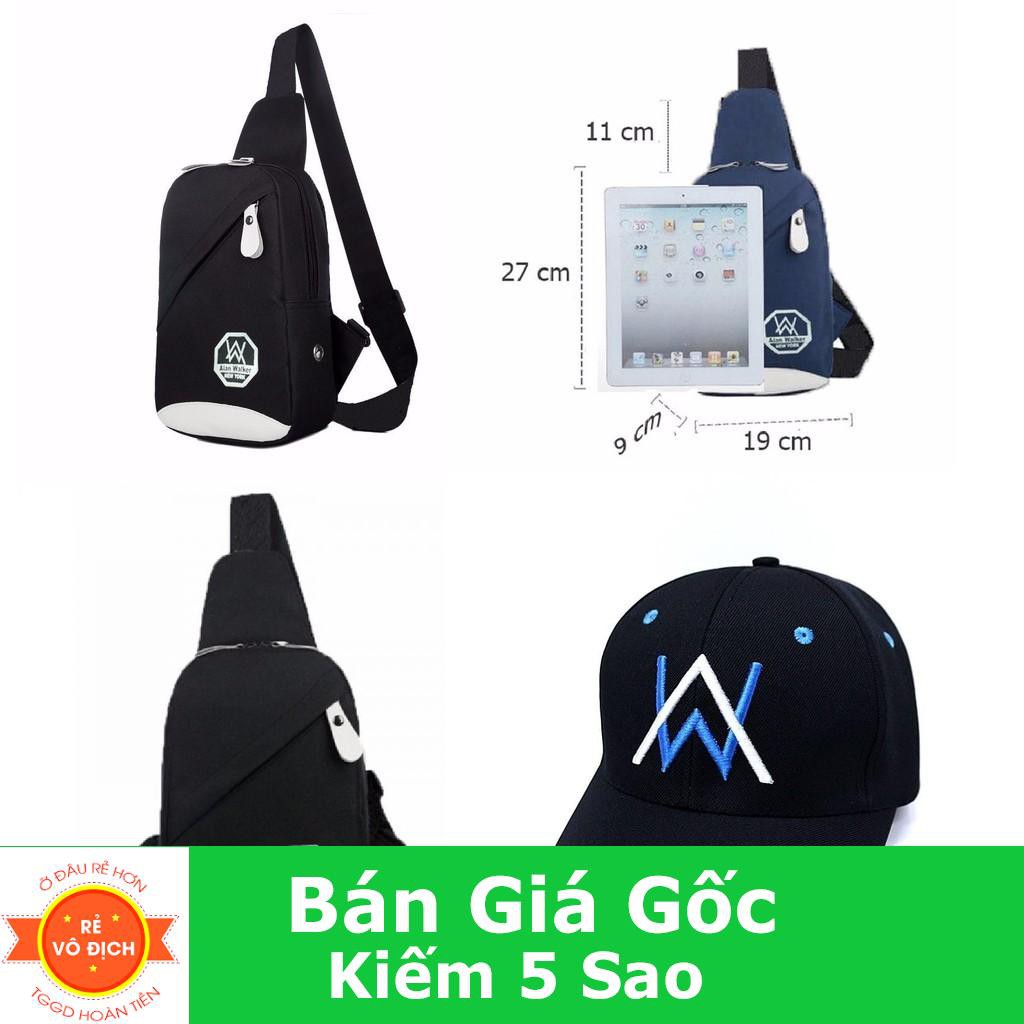 Set Nón + Túi đeo chéo body Alan Walker tông suyệt tông đình đám nhất hiện nay SP90029