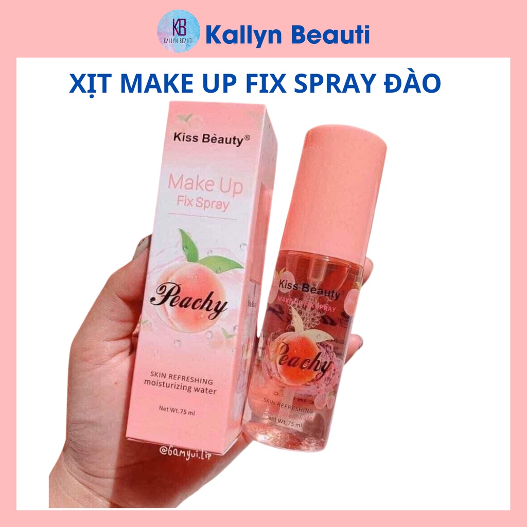 Xịt Khoá Giữ Lớp Trang Điểm Makeup Đào KISS BEAUTY