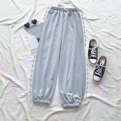 Quần dài trơn ống bo jogger basic pant unisex