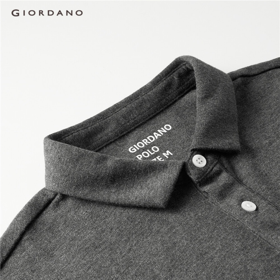 Áo thun Giordano 01011782 polo nhám dày thêu hình cho nam | BigBuy360 - bigbuy360.vn