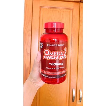 Viên uống bổ mắt Holland & Barrett's Fish Oil 1000mg ( date 5/24)