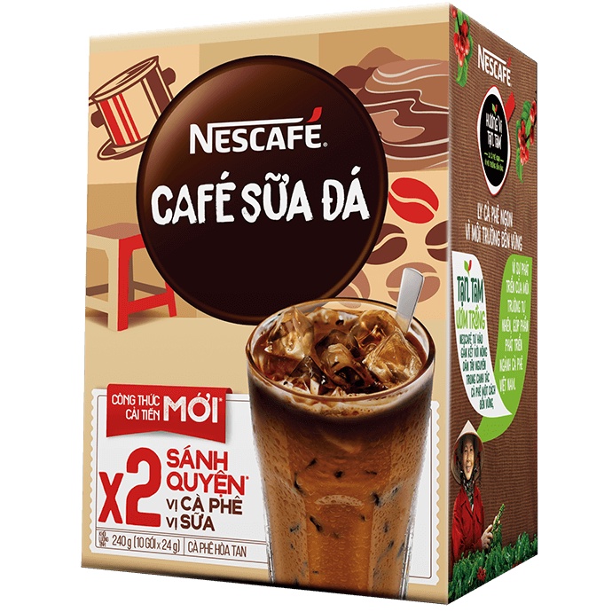 Thùng Nescafe sữa đá 36 hộp*10 gói