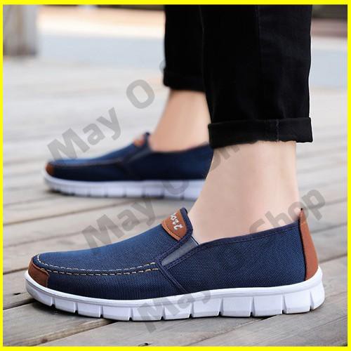 Giày Vải Lười Nam Thời Trang Thể Thao Hàn Quốc, Giầy Thoáng Khí Đi Mùa Xuân Hè Thu Đông Đẹp Giá Rẻ A6 May O Shop | BigBuy360 - bigbuy360.vn