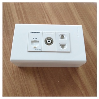 Ổ cắm điện - Ổ TV- Ổ Mạng lan Panasonic - Dòng Wide Series Chính hãng