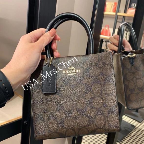 Giấy chứng nhận mua hàng chính hãng COACH CALLY messenger bag mini tote bag túi xách túi vuông nhỏ side balo