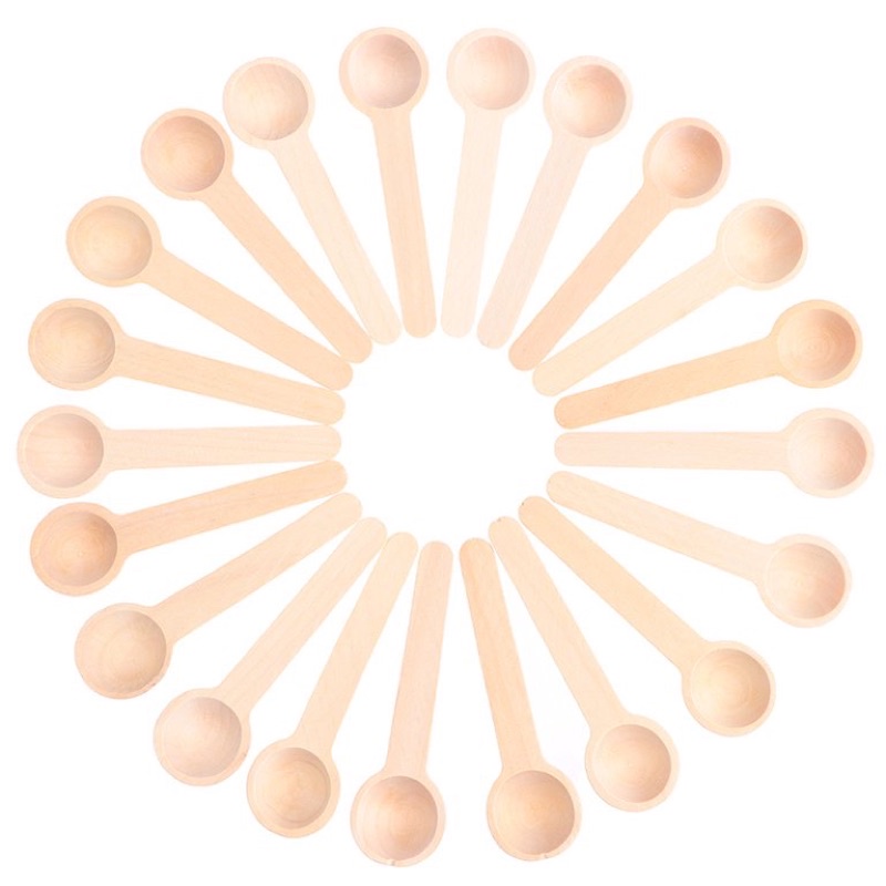 Thìa Gỗ Cán Dài Muỗng Gỗ Dài 13cm