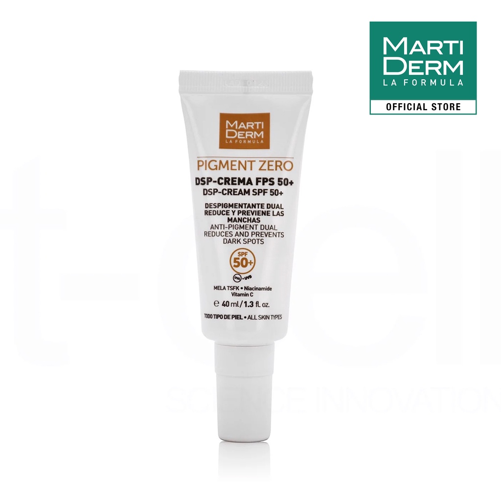 Kem Chống Nắng Làm Sáng Da, Mờ Sắc Tố - MartiDerm Pigment Zero DSP FPS50+ Cream (40ml)