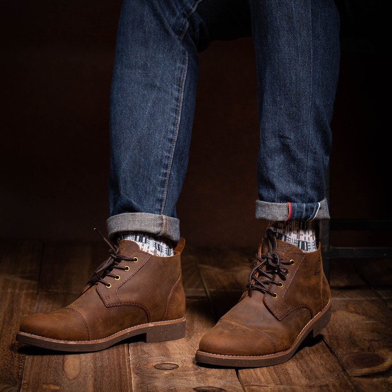 GIÀY DA NAM STEELER - CHUKKA HUNTER NÂU SÁP | BigBuy360 - bigbuy360.vn