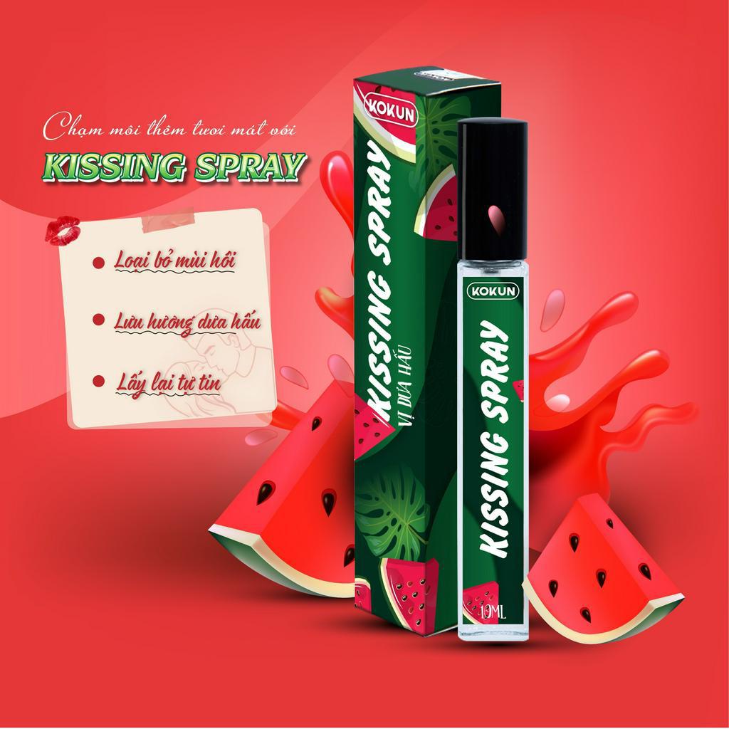 Xịt Thơm Miệng Vị Dưa Hấu Kokun Kissing Pray 10Ml Tươi Mới