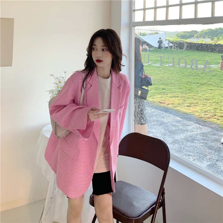 ÁO KHOÁC BLAZERS NỮ KẺ SỌC FORM RỘNG ULZZANG HOT | BigBuy360 - bigbuy360.vn