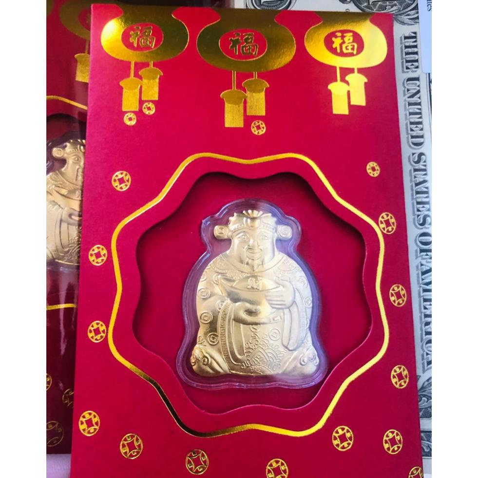 Lì Xì Thần Tài Vàng 24k May Mắn, Tài Lộc