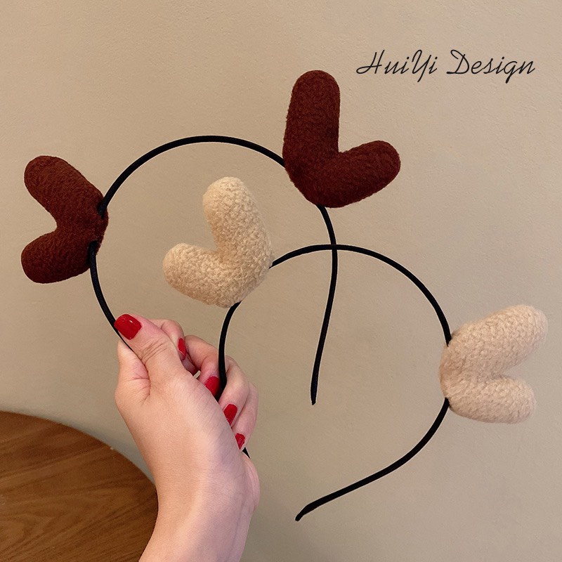 Băng đô, thun rửa mặt tai mèo thỏ gấu hươu nai Hàn Quốc dễ thương, phong cách đơn giản nhẹ nhàng tao nhã