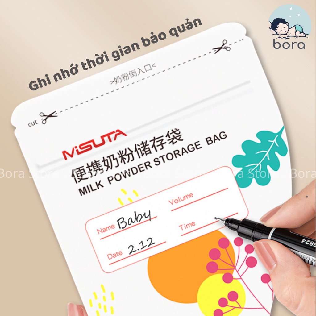 Túi đựng sữa bột Misuta, hộp 30 túi