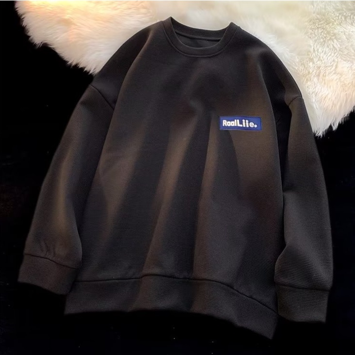 Áo Sweater Cổ Tròn Dáng Rộng Thiết Kế Đơn Giản Thời Trang Dành Cho Cả Nam Và áo sweater nữ form rộng