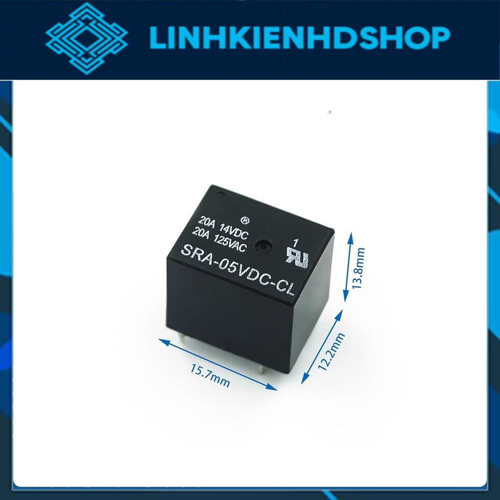 Relay Songle SRA 5V/ 12V/ 24V 20A 5 chân/ rờ le Songle SRA 20A/ relay SRA