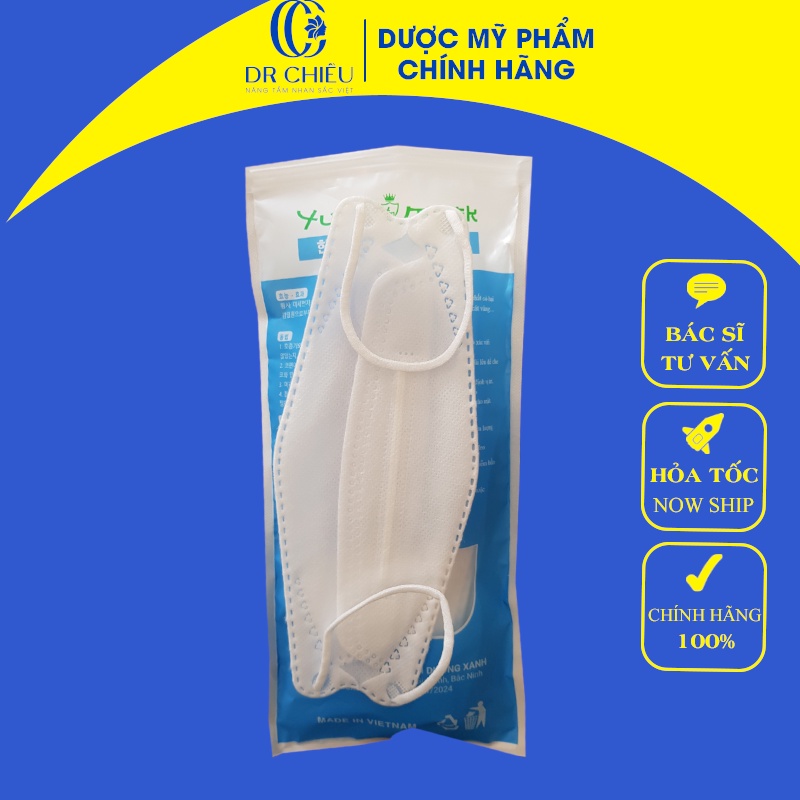 Khẩu trang 4D KF94 Yumi Mask - Chống Bụi Mịn Và Kháng Khuẩn, Khẩu Trang Y Tế Cao Cấp 4 Lớp