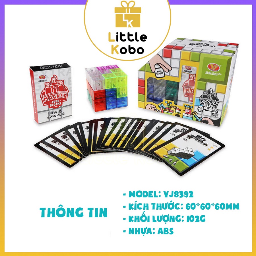 Khối Rubik Lắp Ráp Magic Magnetic Cube YongJun Nam Châm Đồ Chơi Xếp Hình Lắp Ráp