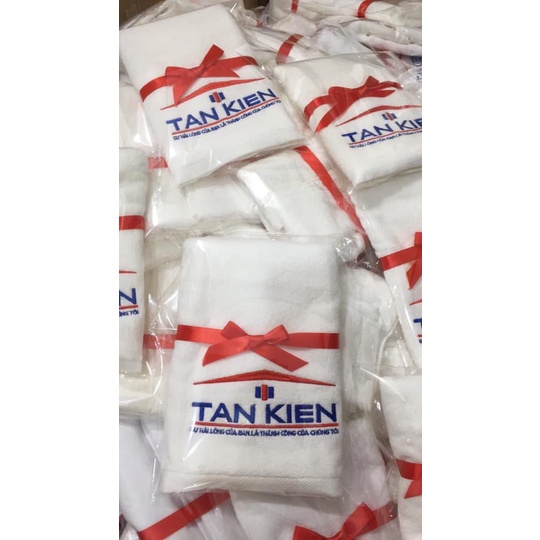 Dịch vụ  thêu logo theo yêu cầu Khăn cotton