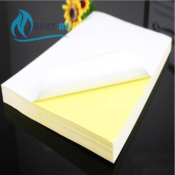 Giấy decal đế vàng khổ A4
