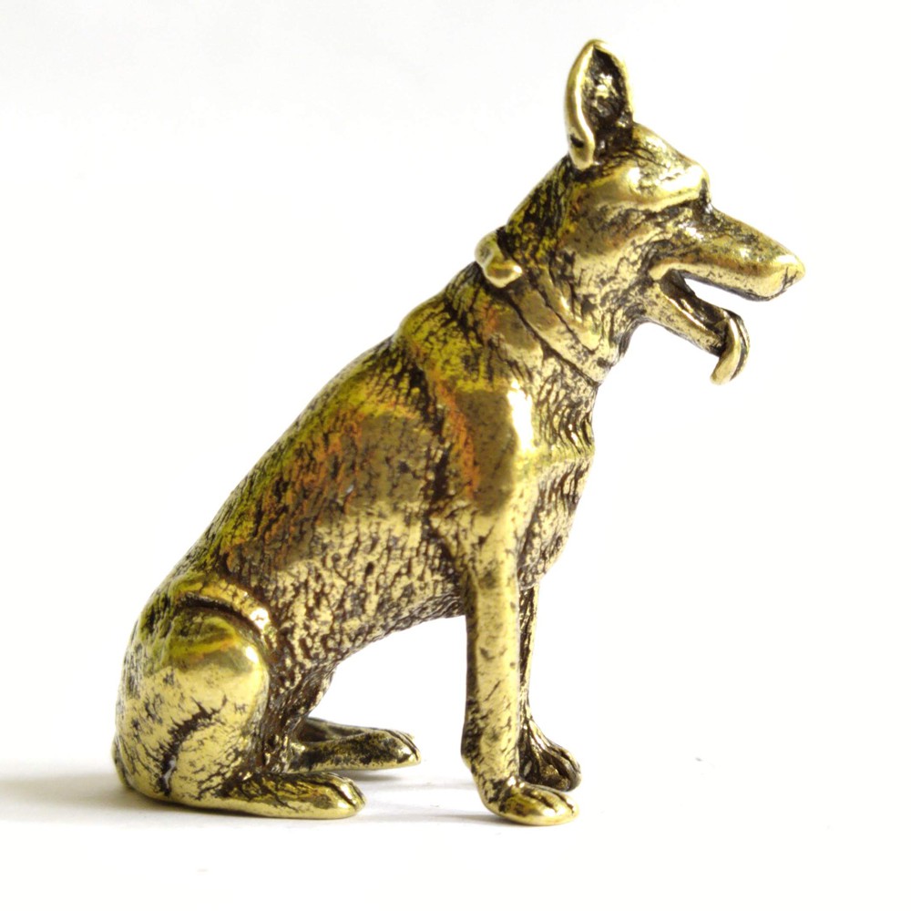 Tượng chó mini bằng đồng giá rẻ làm phụ kiện tiểu cảnh, phụ kiện bàn trà, trang trí bonsai, làm quà tặng