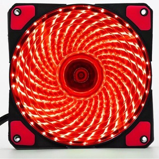 Fan Led 33 Bóng Đèn Led 12cm Làm Mát Cho Case Máy Tính - Màu Đỏ