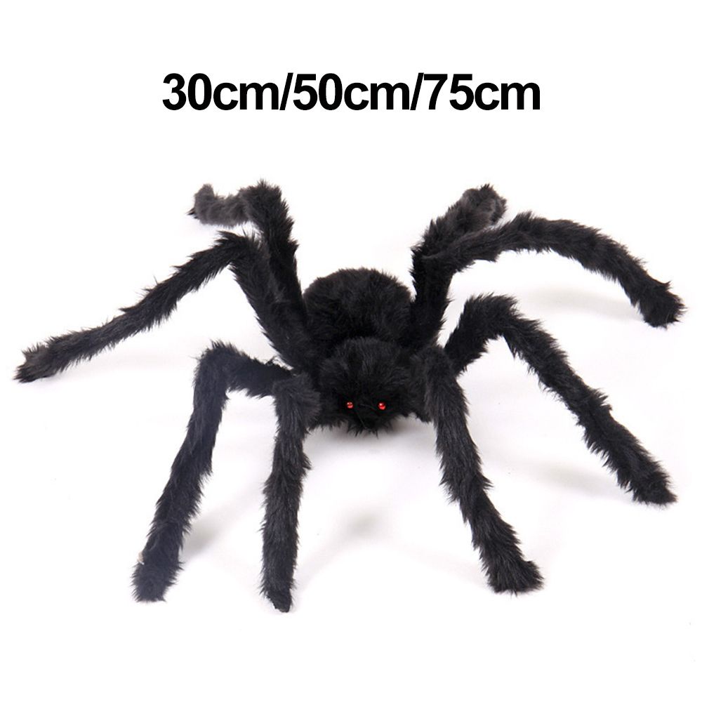 Nhện đen nhồi bông 30cm / 50cm / 75cm trang trí halloween
