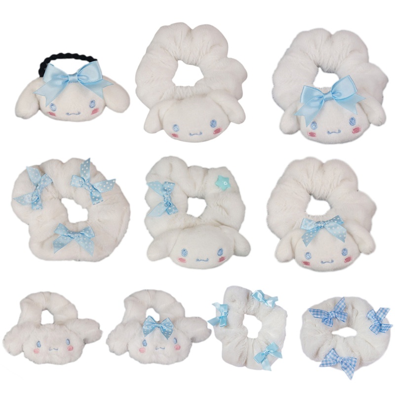 Dây Cột Tóc Co Giãn Hình Cinnamoroll Hoạt Hình Dễ Thương