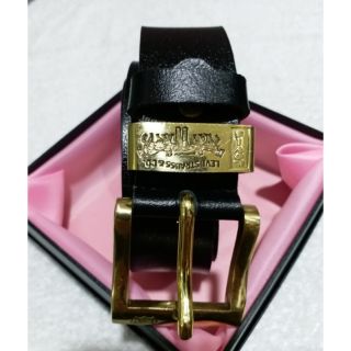 Thắt lưng da bò thật 100%, mặt đồng nguyên khối 100% (hàng nguyên hộp nhập khẩu Thái lan)