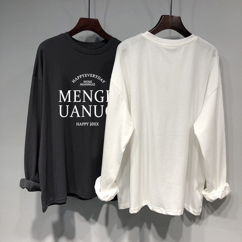 NRVP Áo Thun Nữ Dài Tay Dáng Rộng Phong Cách Hàn Quốc Mới