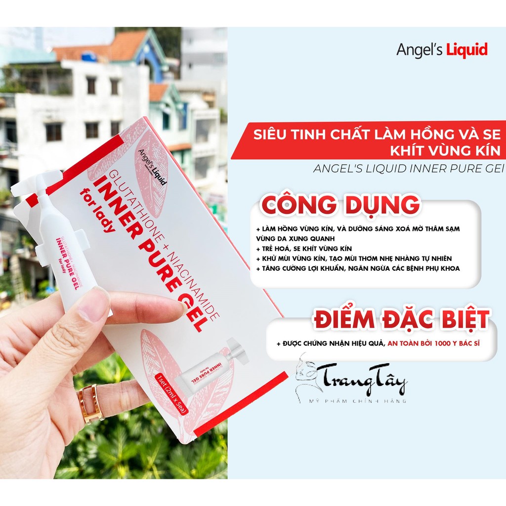 TINH CHẤT LÀM HỒNG SE KHÍT VÙNG KÍN ANGEL'S LIQUID GLUTATHIONE PLUS NIACINAMIDE INNER PURE GEL