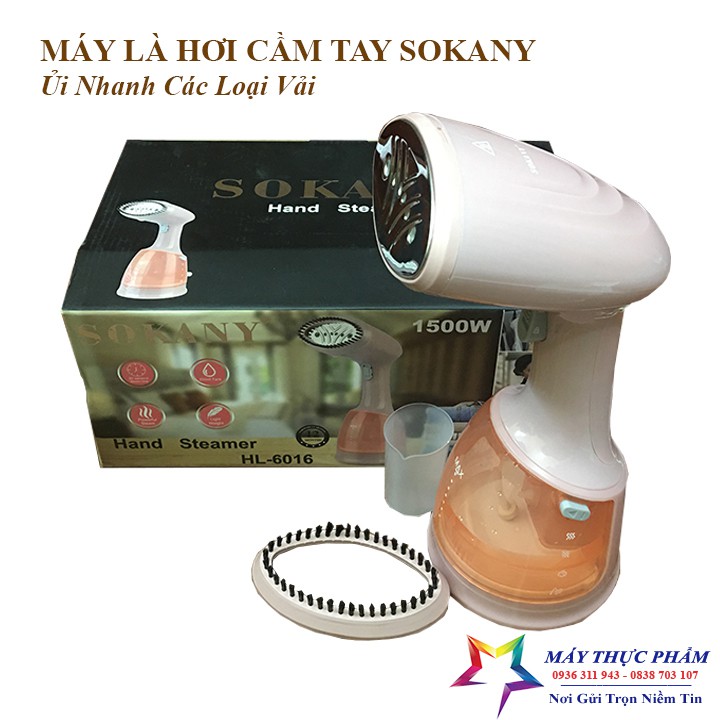 Bàn là hơi nước Sokany cầm tay công suất 1500W