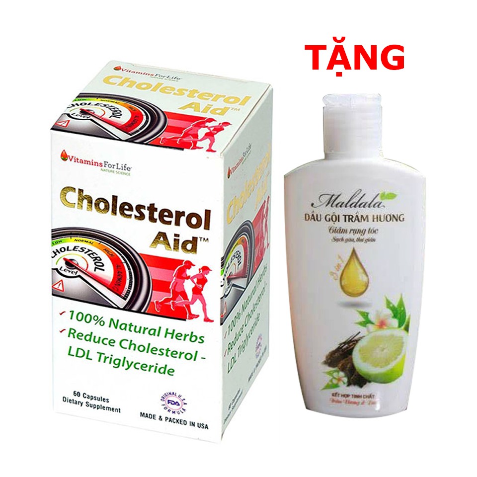 ✅ [CHÍNH HÃNG]Viên Uống Hỗ Trợ Giảm Mỡ Máu Cholesterol Aid Vitamins For Life 60 Viên