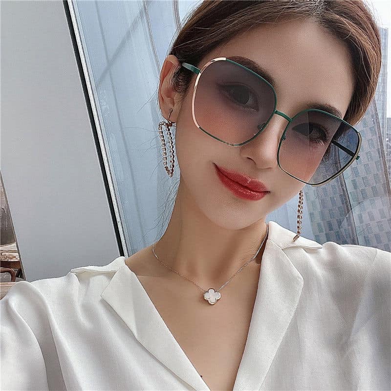 Kính mát thời trang nữ cao cấp mắt vuông gọng hợp kim Hotrrend 2022 thích hợp đi làm đi biển du lịch LUMINA 227