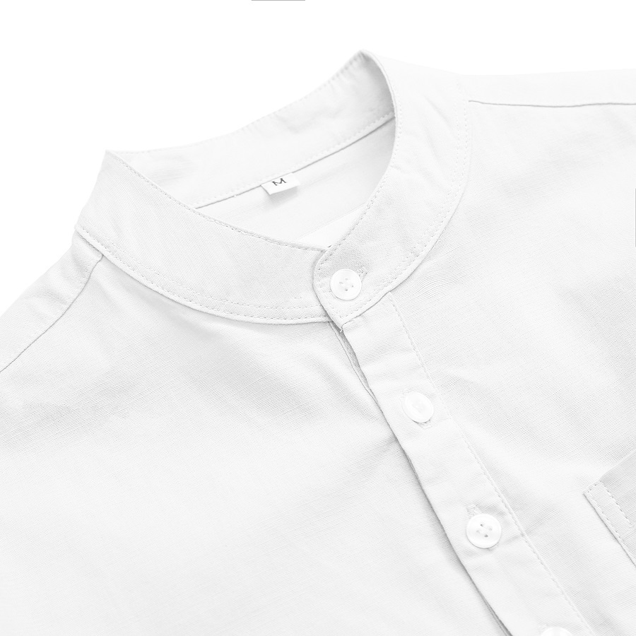 Áo Sơ Mi Đũi Dài Tay Nam GU CHẤT, Chất Đũi Mịn Cao Cấp, Cổ Trụ, Form Slim Fit - GUD15