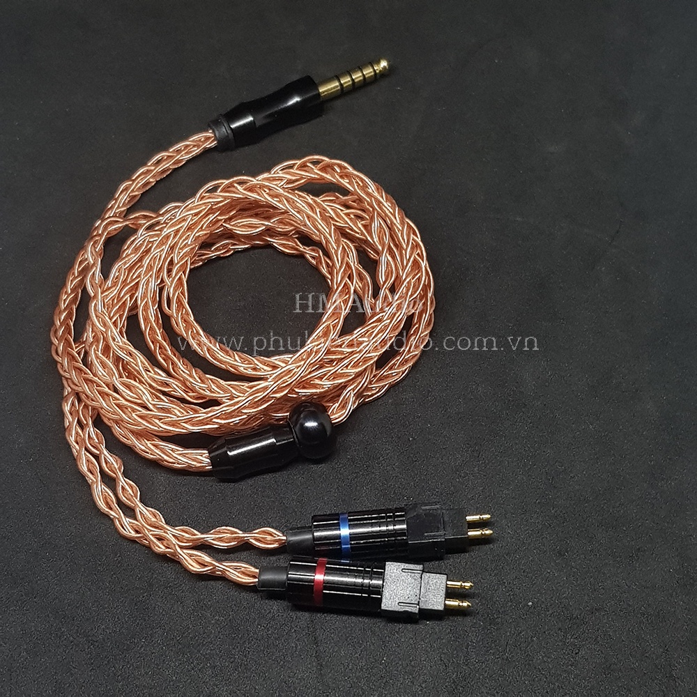 Dây tai nghe OFC đường kính 1.0mm tết 8 - Sennheiser HD650 HD600 HD660s HD25