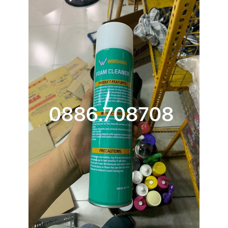 Chai xịt bọt tẩy đa năng Winshine 650ml