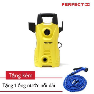 Máy rửa xe Mini Perfect USA Công Suất 1600 Tự Động Hút Nước - Dùng Trong Gia Đình Tặng Thêm Vòi Xịt Co Giãn