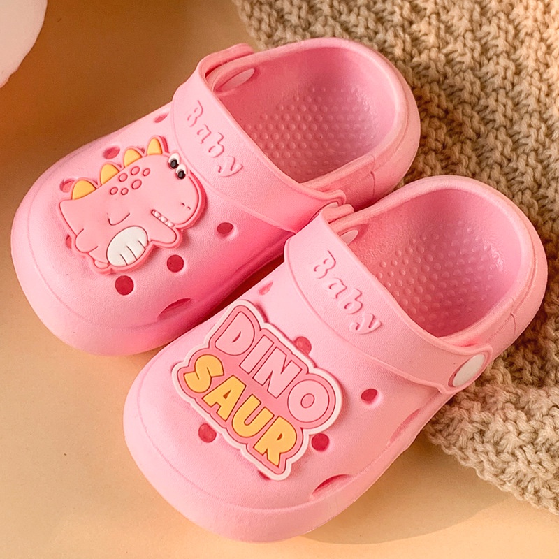 Dép Sục êm chân chống trượt, họa tiết khủng long, phong cách thời trang Hàn Quốc Siêu Cute cho bé trai &amp; bé gái