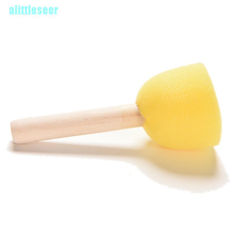 Set 4 Cọ Mút Xốp Sơn Màu Cán Gỗ Dành Cho Trẻ Em Vẽ Tranh # 4