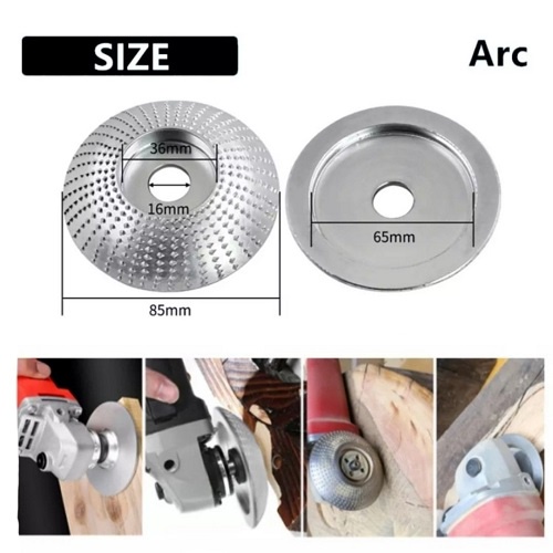 Phụ Kiện Gắn Máy Mài Góc Dĩa Mài Điêu Khắc Gỗ Vòng Cung Lỗ Mũi Khoan 16MM