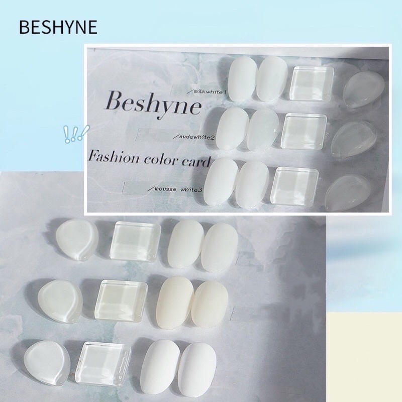 sơn gel BESHYNE trắng nước gạo màu hot