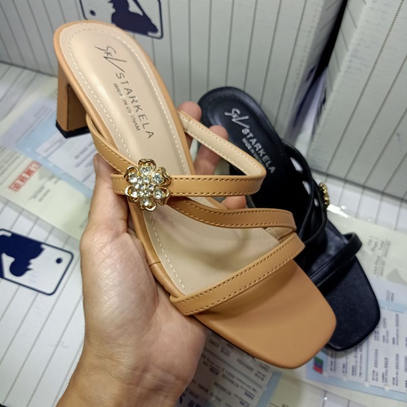 DÉP GÓT NỮ 5CM_MÃ FASHIONESALE 30% ĐEN&amp;NUDE