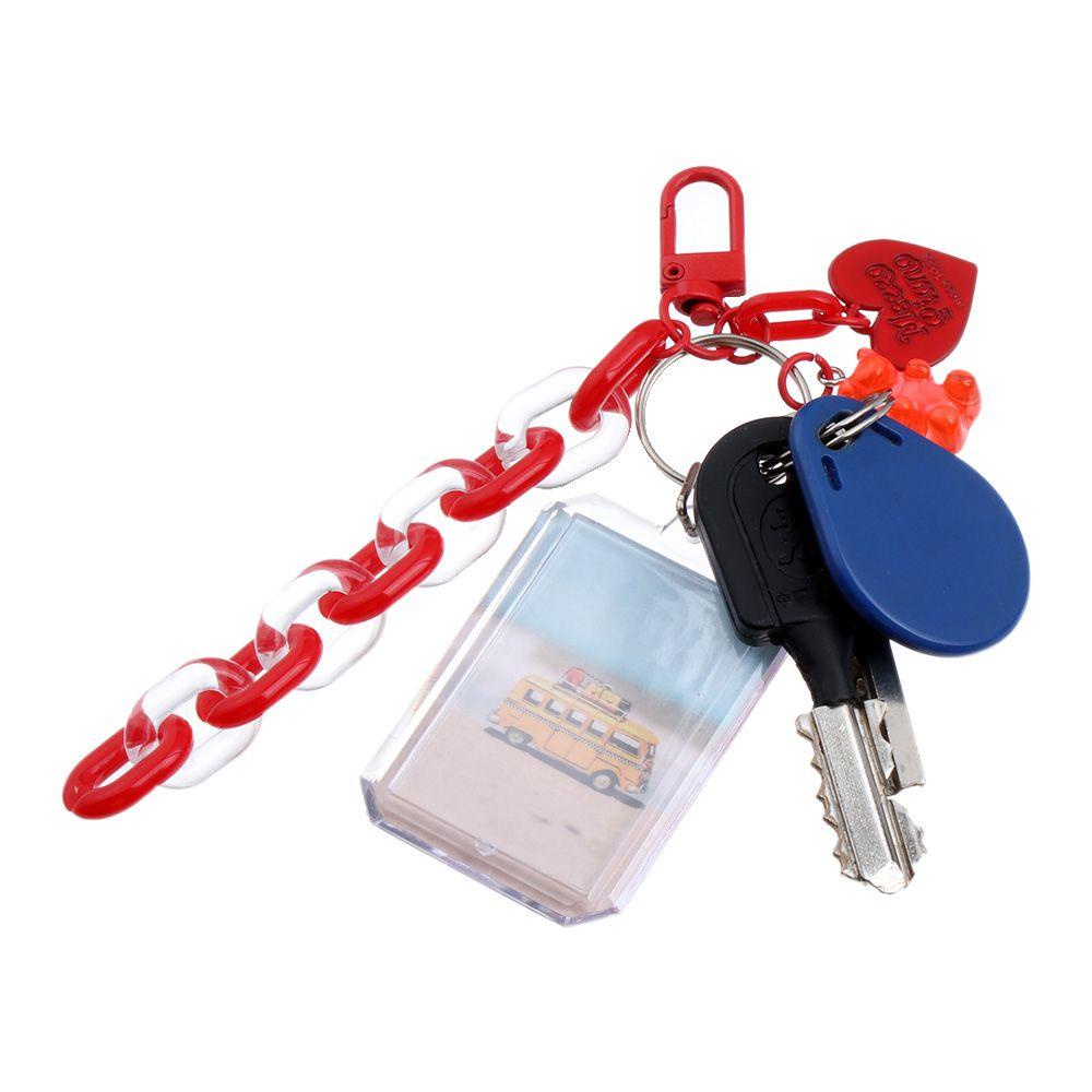 Móc Chìa Khóa / Túi Đựng Thẻ Bằng Acrylic Nhỏ Gọn Trang Trí Hình Idol Cho Nữ Sinh Giá Đỡ