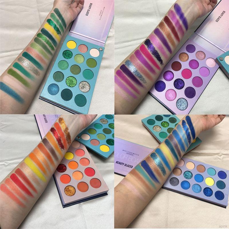 Phấn mắt Beauty Glazed gồm 60 màu lâu trôi kháng nước lấp lánh